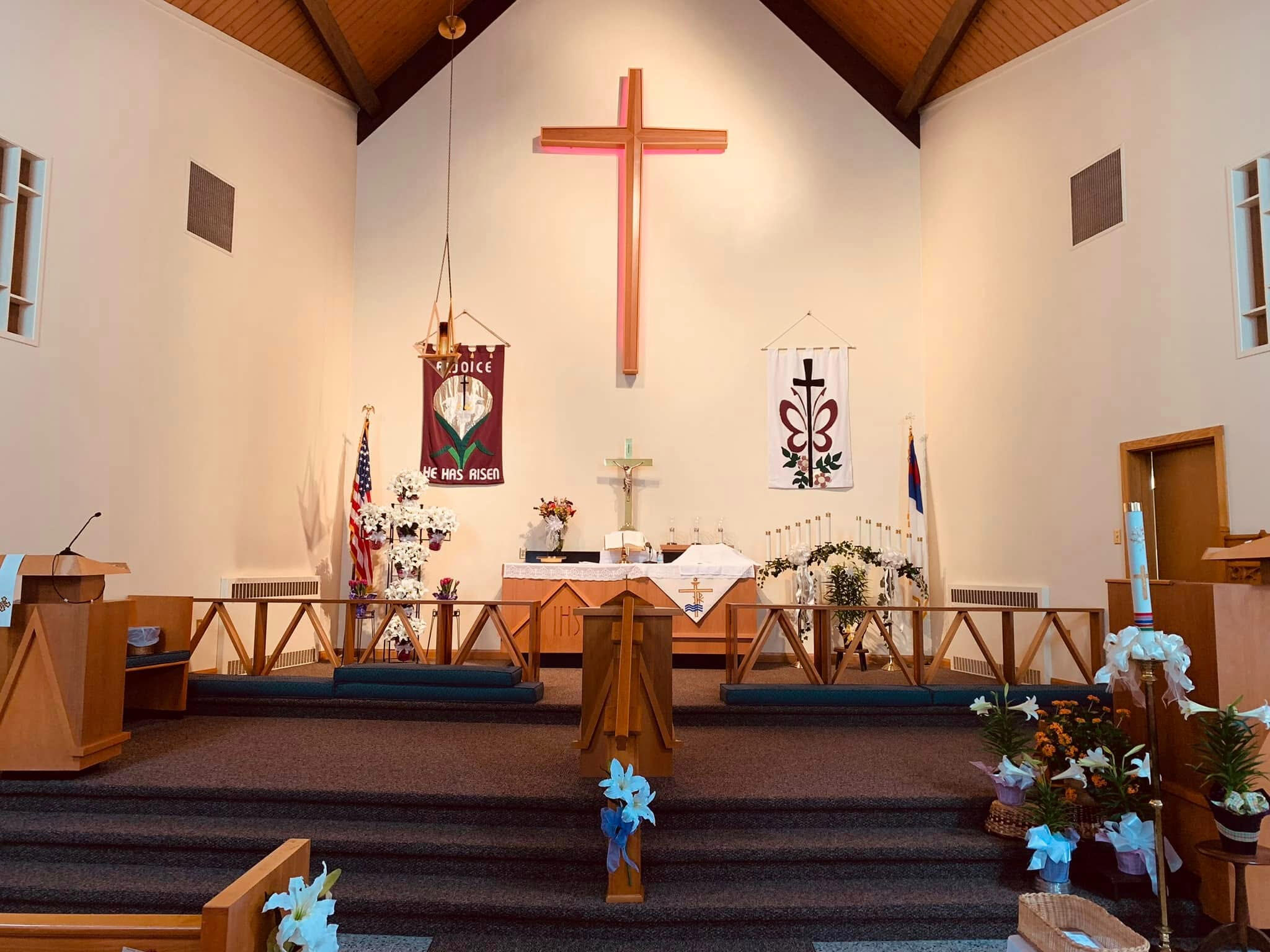 Sanctuary of Emmaus Lutheran Church Photo credit: Jane Payton Engel